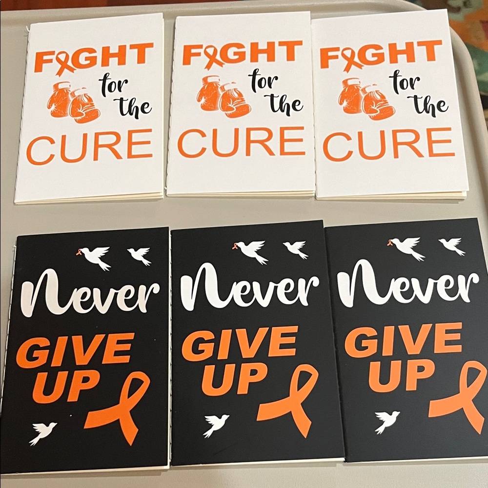 Motivational Fight and Never Give Up Notebooks